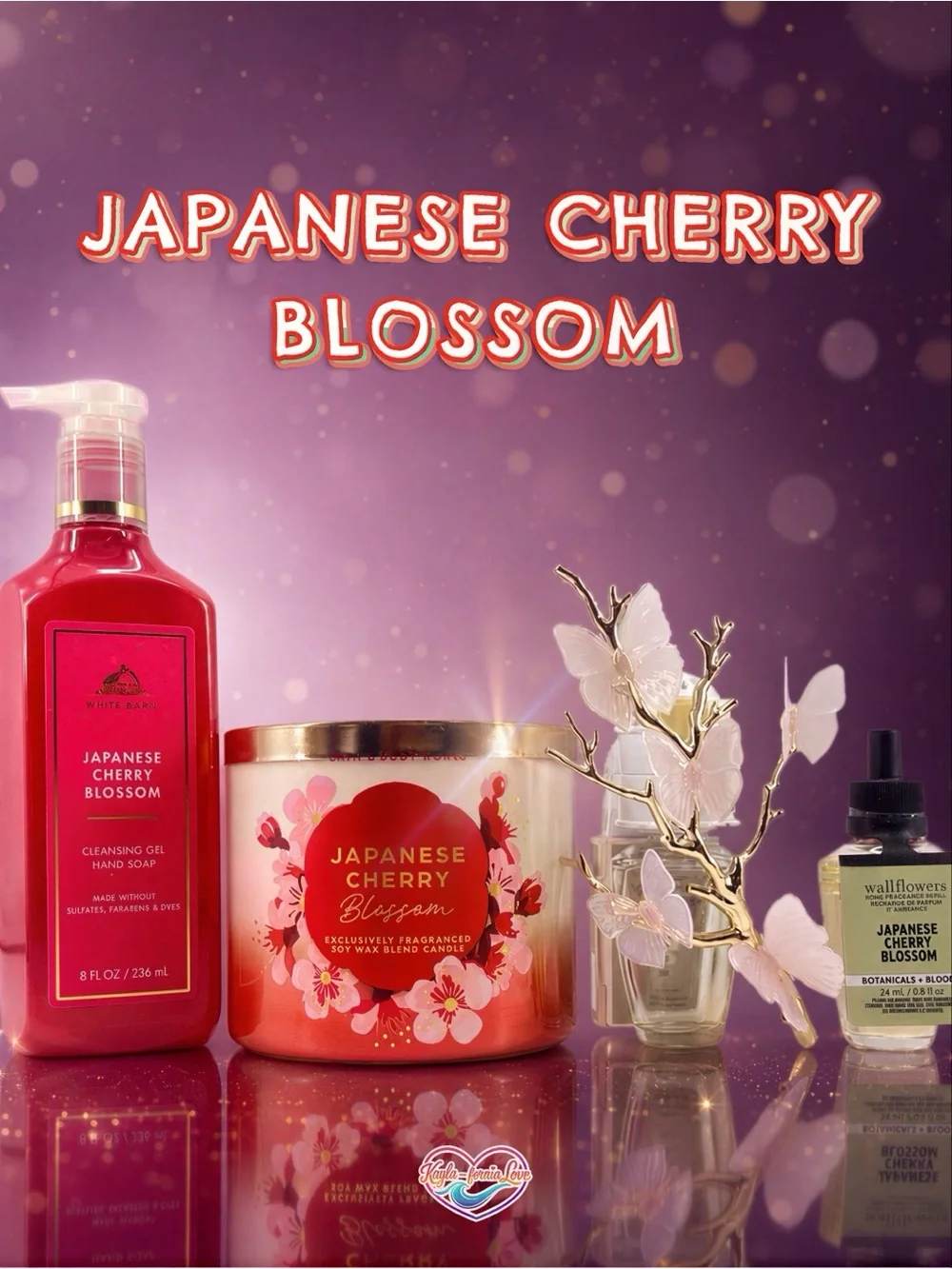 ๐ธ BBW Japanese Cherry Blossom Butterfly Gift Set ๐ฆ - Picture 1 of 4
